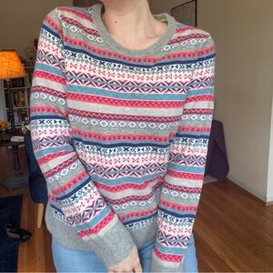 Fair Isle Extra Fine Merino Wool Sweater